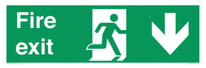 Fire Exit Down Arrow